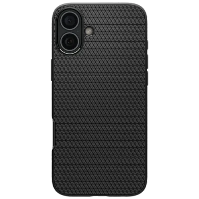 Image of Spigen Liquid Air TPU Back Cover Black Apple iPhone 16 Plus