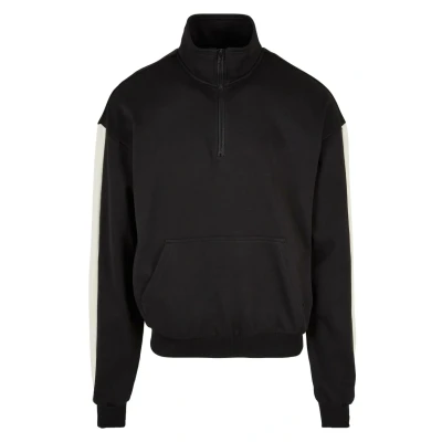 Image of Urban Classics Troyer Sweatshirt, Men&#039;s, Size: 4XL, Black