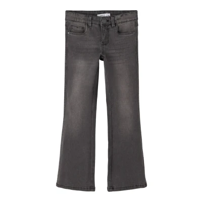 Image of NAME IT Girl&#039;s Jeans, Dark Grey Denim, 146