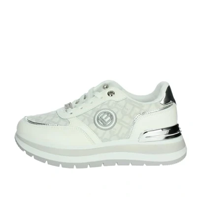 Image of White Polyester Women Sneaker