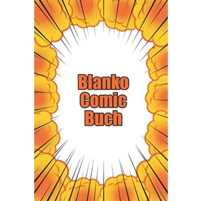Image of Blanko Comic Buch: Buch, 120 Seiten, A5 (6x9 Zoll), Comics selber zeichnen