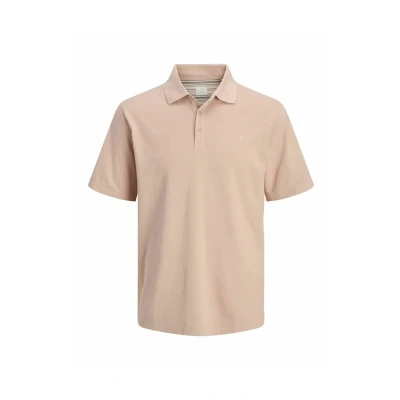 Image of Jack &amp; Jones Premium Jprwilliam Polo shirt, Men&#039;s, Size: Large, Rose dust