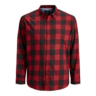 Image of Jack &amp; Jones Shirt, Men&#039;s, Size: 6XL, Brick red