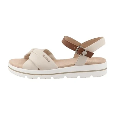 Image of TOM TAILOR Women&#039;s 9590170001 Sandal, Off white, 8 UK