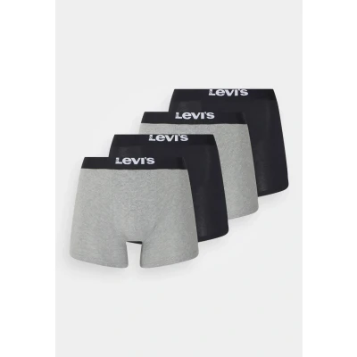 Image of Levi&#039;s MEN Solid Basic Boxer Brief 4 PACK Pants, Men&#039;s, Size: Large, Black/grey melange