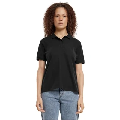 Image of Urban Classics Women&#039;s Ladies Polo Shirt, Black, M