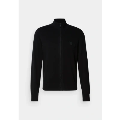 Image of BOSS Kanozip Cardigan, Men&#039;s, Size: 3XL, Black