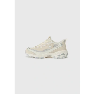 Image of Skechers Women&#039;s D&#039;lites Smooth Nostalgia, Hands Free Slip ins Trainers, Natural grey, 4 UK