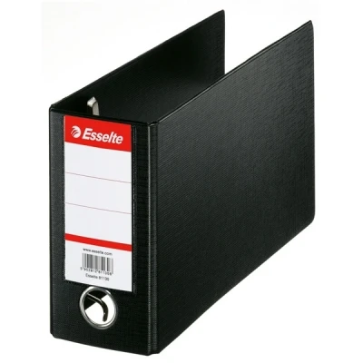 Image of Esselte Folder with Plastic Cover for Account Statements Black