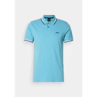 Image of BOSS PAUL Polo shirt, Men&#039;s, Size: XS, Light pastel blue