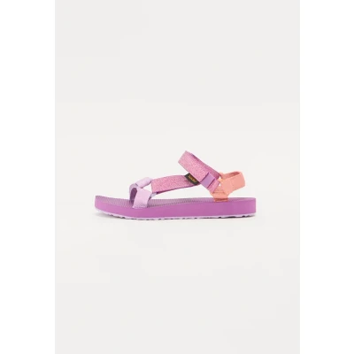Image of Teva Girl&#039;s Orginal Universal Metallic Sandal, Pink Purple Multi, 3 UK