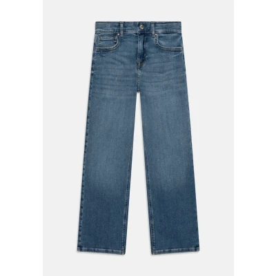 Image of Kids ONLY Kogmadison Blush WIDE Straight leg jeans for kids, Size: 6y, Medium blue denim
