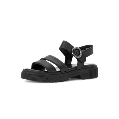 Image of Gabor Women&#039;s Strappy Sandals, Black 27, 40.5 EU