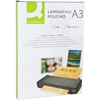 Image of Q Connect A3 Laminating Pouch 80 Micron (Pack of 100) KF04122