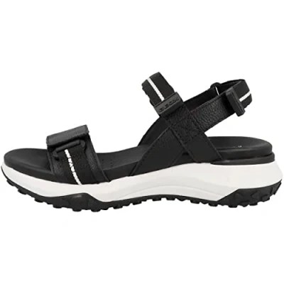 Image of Geox D Sorapis GRIP Walking sandals, Women&#039;s, Size: 7, Black Leather and textile