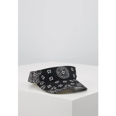 Image of Urban Classics Bandana Print Visor Unisex Cap, Men&#039;s, Size: One Size, Black