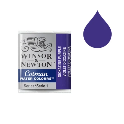 Image of Winsor and Newton Cotman Half Pan Dioxazine Violet