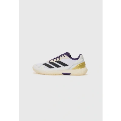Image of adidas Performance Defiant Speed 2 Multicourt tennis shoes, Men&#039;s, Size: 12, White/core black/aurora plum shoes