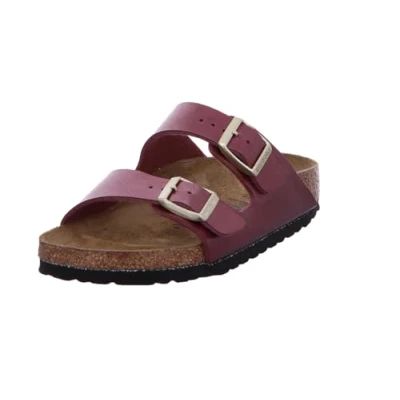 Image of Birkenstock Arizona Mules, Women&#039;s, Size: 6, Magenta Synthetics