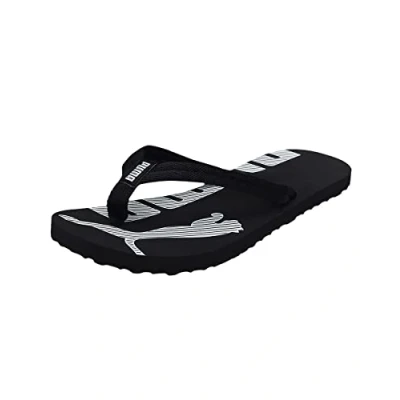 Image of PUMA Unisex Epic Flip V2 Flop, Black White, 8 UK