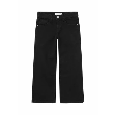 Image of Name it Nkfrose WIDE Cargo trousers for kids, Size: 6y, Black