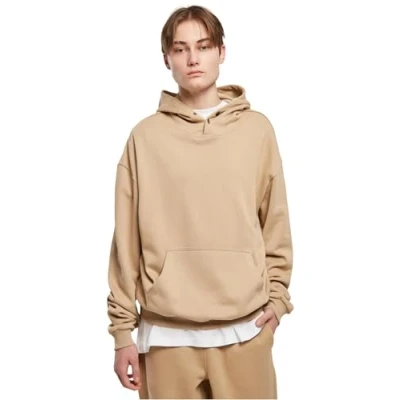 Image of Urban Classics Men&#039;s Snap Hoody Sweatshirt, Union Beige, XXL