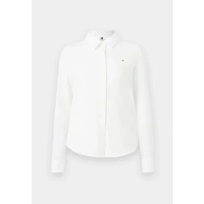 Image of Tommy Hilfiger SLIM Button DOWN Buttondown blouse, Women&#039;s, Size: XS, Ecru