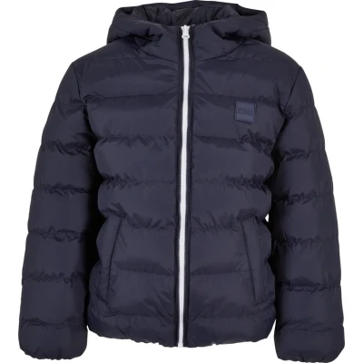 Image of Urban Classics Basic Bubble Winter jacket for kids, Size: 7 8y, navy white
