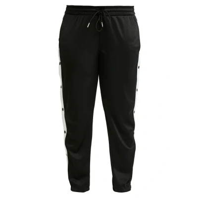 Image of Urban Classics Ladies Button UP Track Pants Tracksuit bottoms, Women&#039;s, Size: 4XL, Black