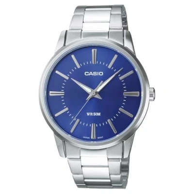 Image of Casio Men&#039;s Analogue Quartz Watch with Stainless Steel Strap MTP 1303PD 2AVEG, Silver, bracelet