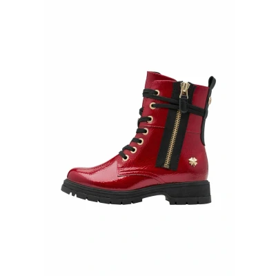 Image of Marco Tozzi BY Guido Maria Kretschmer Platform ankle boots, Women&#039;s, Size: 3, Dk red pat shoes