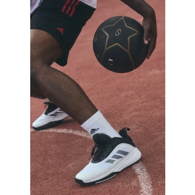 Image of adidas Performance Ownthegame 3.0 Basketball shoes, Size: 7, Footwear white/core black Textile/synthetics