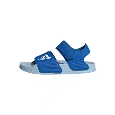 Image of adidas Performance Adilette Walking sandals for kids, Size: 11K, Bright royal ftwr white clear sky Synthetics