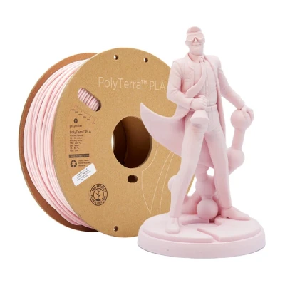 Image of Polymaker 70867 PolyTerra PLA Filament geringerer plasticgehalt 1.75mm 1000g Pastell Rosa 1St