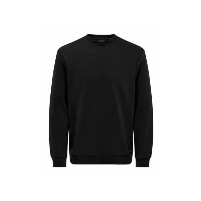 Image of Only &amp; Sons Men&#039;s Onsconnor Reg Crew Neck Sweat Noos Sweatshirt, Black, S