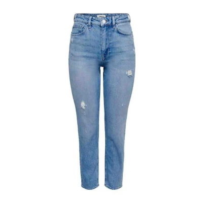Image of ONLY Women&#039;s Onlroyal Hw Skinny PIM DNM Ext Jeans, Dark Denim Blue, M / 32L