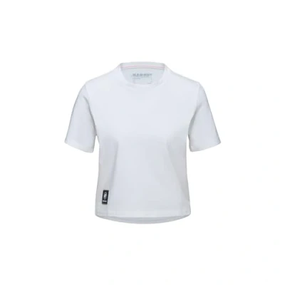 Image of Mammut Massone Cropped Patch Basic Tshirt, Women&#039;s, Size: XS, White