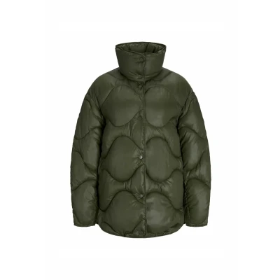Image of JJXX Women&#039;s Jxstella Shiny Quilted Jacket OTW Sn, Grape Leaf, M