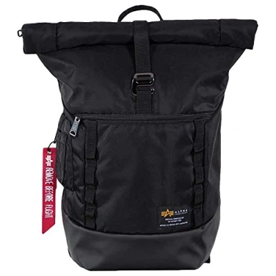 Image of Alpha Industries CREW Unisex Rucksack, Size: One Size, Black