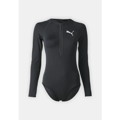 Image of Puma SWIM Women LONG Sleeve SURF SUIT Swimsuit, Women&#039;s, Size: Small, Black