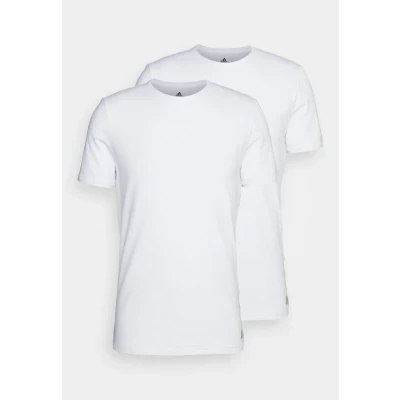 Image of adidas Sportswear 3 Stripes CREW NECK 2 PACK Undershirt, Men&#039;s, Size: XXL, White