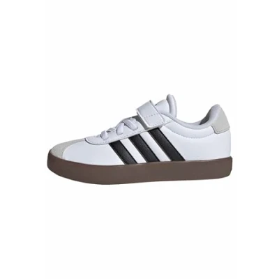 Image of adidas Unisex Kid&#039;s Vl Court 3.0 Shoes, Cloud White Core Black Grey One, 10.5 UK