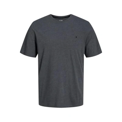 Image of Jack &amp; Jones Jjepaulos CREW NECK NOOS Basic Tshirt, Men&#039;s, Size: 3XL, Dark grey melange