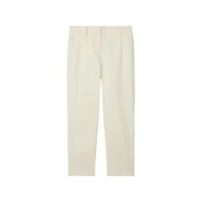Image of Marc O&#039;Polo Modern Style Tapered LEG HIGH RISE WELT Pocket Chinos, Women&#039;s, Size: 40, Chalky sand