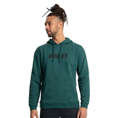 Image of Hurley Men&#039;s Fastlane Solid Po Fleece Sweatshirt