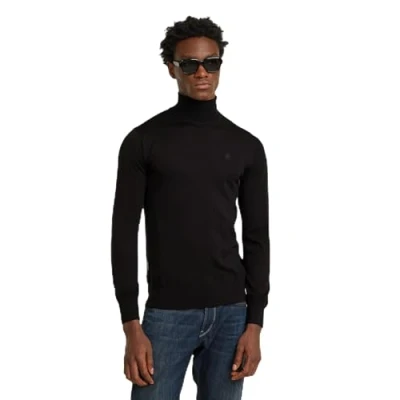 Image of G STAR Premium CORE Turtle Jumper, Men&#039;s, Size: Medium, Black