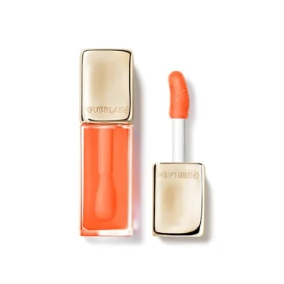 Image of GUERLAIN KissKiss Bee Glow 92% Natural Origin Honey Tint Lip Oil 41g (Various Shades) 319 Peach