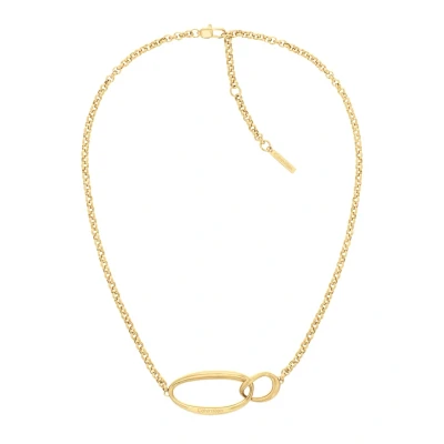 Image of Calvin Klein Playful Organic Shapes Collection Women&#039;s Necklace, One Size, Stainless Steel, No Gemstone