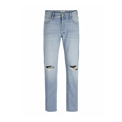 Image of Jack &amp; Jones Chris Jeans Tapered Fit, Men&#039;s, Size: 30x32, Blue denim