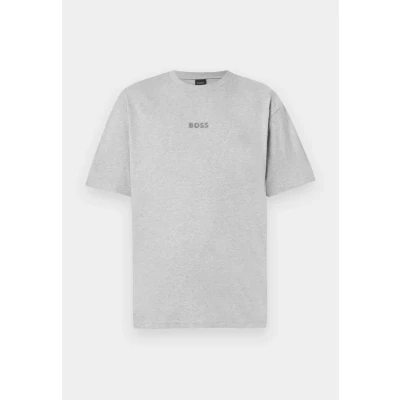 Image of BOSS TEE Basic Tshirt silvercoloured, Men&#039;s, Size: Small, Silver/coloured